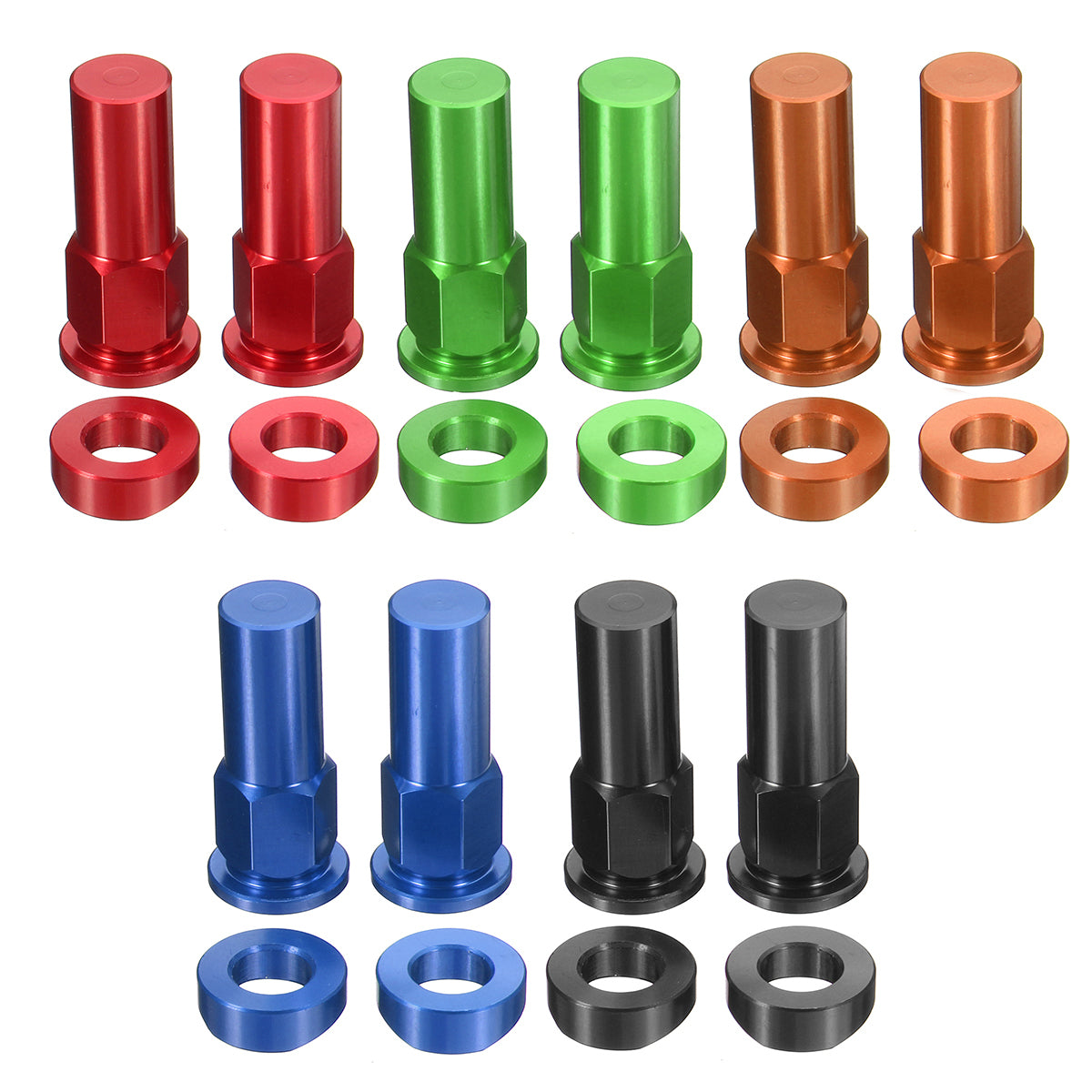 Tusk Rim Lock Nuts Spacer Kit For Honda/Yamaha/Suzuki/Kawasaki/MX/Enduro