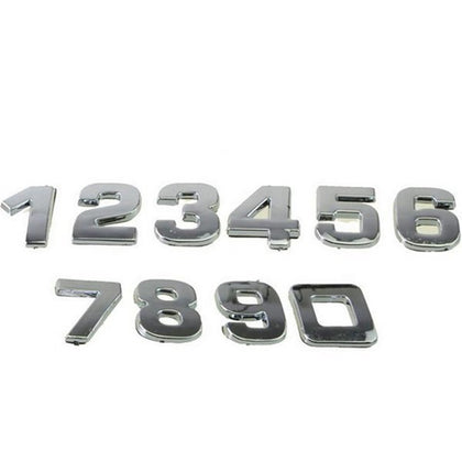 3D Emblem Badge Sticker Number Letter DIY Sticker