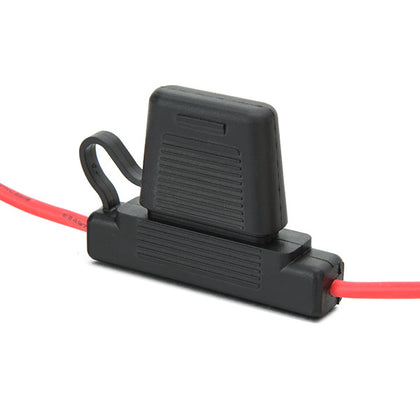 HS-812 Large Blade Inline Car Fuse Holder Waterproof 10 AWG Gause with 30AMP Fuse