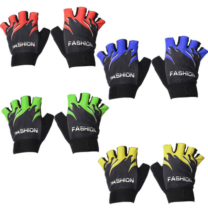 Motorcycle Cycling Half Finger Gloves Sport Mountain Bike Antiskid 4 Colors