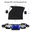 Black rubber Oxford car cover