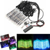 12x LED Remote Wireless Neon Light Strips Kit For Car Truck Lorry Boat Motor Bike