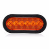 LED Stop Lights Side Marker Turn Signal Lamp Surface Mount Oval 17x8.2cm for Trailer Truck