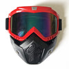 Motorcycle Helmet Face Mask Windproof Shield Goggles Detachable 8 Colors