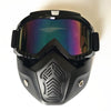 Motorcycle Helmet Face Mask Windproof Shield Goggles Detachable 8 Colors