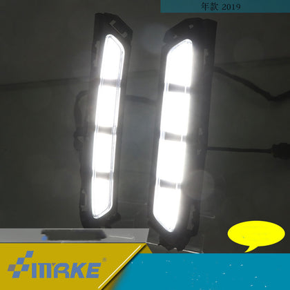 Color: White2pcs - Modern Leading Daytime Running Light Streamer Turn Signal