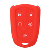 Car Key Cover 5 Buttons Silicone Remote Smart Key Cover Case For Cadillac SRX XTS CTS ATS-L