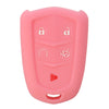 Car Key Cover 5 Buttons Silicone Remote Smart Key Cover Case For Cadillac SRX XTS CTS ATS-L