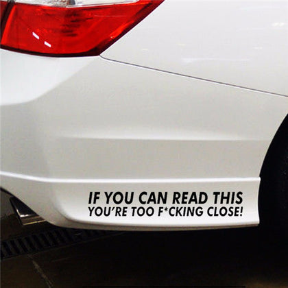 Reflective Warning Label Car Stickers Auto Truck Vehicle Motorcycle Decal