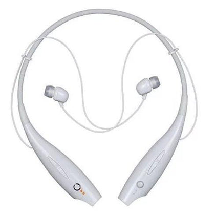 Color: White - Bluetooth Magnetic headphones with phone answer function