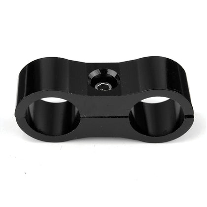 AN-6 AN6 13.4MM Braided Hose Separator Clamp Fitting Adapter Bracket Black