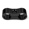 AN-6 AN6 13.4MM Braided Hose Separator Clamp Fitting Adapter Bracket Black