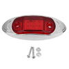 LED Car Side Marker Indicator Lights Chrome Base Lamp 12V 1PCS for Truck Trailer Lorry Van Bus
