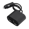 RUIMI 96W Two Hole Vehicle Cigarette Lighter Black Car Charger