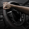 ROCK RPH0859 Car Steering Wheel Covers Genuine Leather Anti-slip Protector 37-38cm Universal