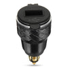 4.2A 12-24V CNC Dual USB Charger LCD Display Hella/DIN Socket For BMW