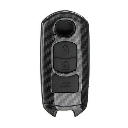 ABS Carbon Fiber Remote Smart Car Key Case/Bag Cover Fob Shell for Mazda 3/5/6/CX3/CX5
