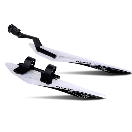 Color: White, Style: Set - Quick Release Design Mountain Bike Mudguard