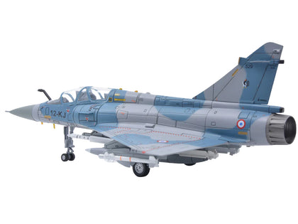 Dassault Mirage 2000B Fighter Plane Blue Camouflage with Missile Accessories 