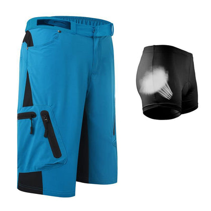 Color: Blue suit, Size: L - Cycling off-road mountain bike downhill pants