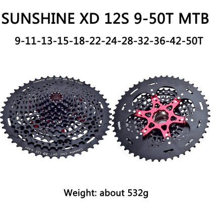 style: X - Mountain Bike Flywheel  8 9 10 11 12 Speed Suitable For XD Cassette Bicycle Flywheel