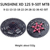 style: X - Mountain Bike Flywheel  8 9 10 11 12 Speed Suitable For XD Cassette Bicycle Flywheel