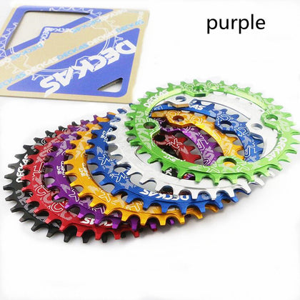 Color: Purple, style: D - Mountain Bike Accessories Single Speed Disc Oval Disc