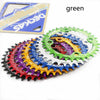 Color: Green, style: F - Mountain Bike Accessories Single Speed Disc Oval Disc
