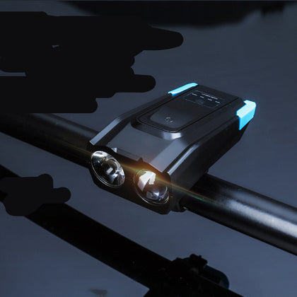 Color: C - Mountain Bike Touch Type Rainproof Charging Horn Lamp