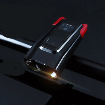 Color: F - Mountain Bike Touch Type Rainproof Charging Horn Lamp