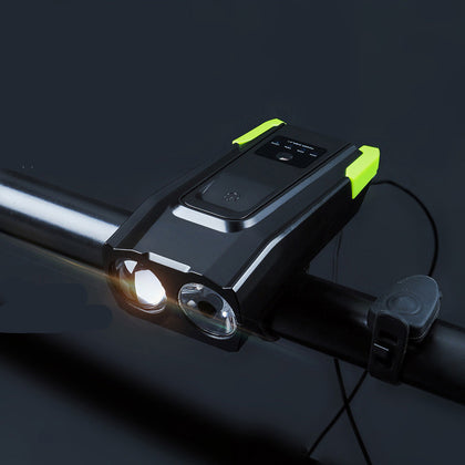 Color: A - Mountain Bike Touch Type Rainproof Charging Horn Lamp