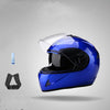 Color: Blue, style: Transparent - Electric Battery Motorcycle Anti-Fog Helmet Full Face Helmet