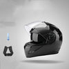 Color: Black, style: Transparent - Electric Battery Motorcycle Anti-Fog Helmet Full Face Helmet