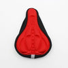 Color: Red 2pcs - Bicycle embossed breathable mat color 3D breathable seat cover