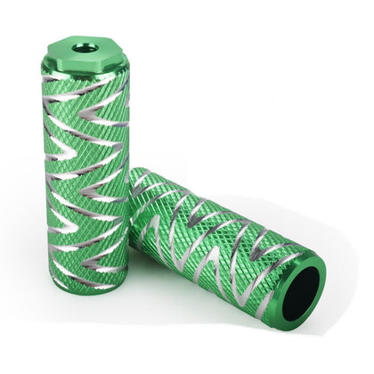 Color: Green, Size: Short - Mountain Bike Rear Pedal Bazooka Bicycle Rear Seat Pedal