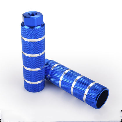 Color: Blue, Size: Long - Mountain Bike Rear Pedal Bazooka Bicycle Rear Seat Pedal