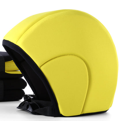 Color: Yellow, style: Three item - Floating Helmet For Beginners And Children's Arm Rings