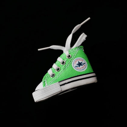 Color: Green - Compatible with Apple, Motorcycle Side Tripod, Canvas Shoes, Electric Bike, Bicycle Support Foot Support, Mini Shoe Decoration