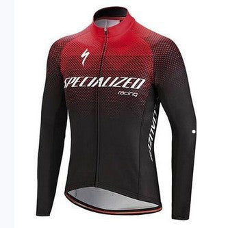 Color: Red, Size: L - Long-Sleeved Cycling Suit For Men And Women Mountain Bike Team Version Tops