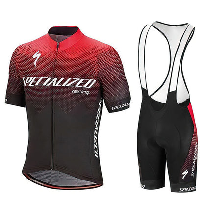 Color: White red, Size: L - Long-Sleeved Cycling Suit For Men And Women Mountain Bike Team Version Tops