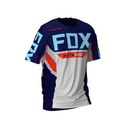style: F, Size: M - Downhill Jersey Http Fox Mountain Bike Mountain Bike Shirt Off-Road Dh Motorcycle Jersey