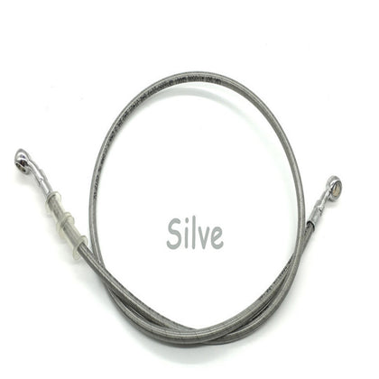 Color: Silver, Size: 100cm - Motorcycle modified brake hose