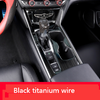 Color: Black titanium - Suitable For The Tenth Generation Accord To Change The Decorative Gear Panel, The Central Control Gear Box Sequins