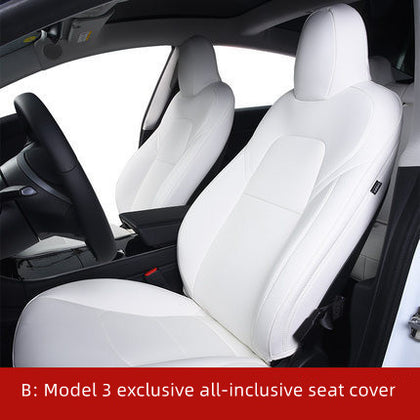 Color: White, style: B - Car Seat Cover Interior Package