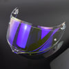 Color: C1, Size: One size - Motorcycle Helmet Lens With Anti-Fog Film Buckle