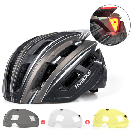 Color: Titanium black3 - Mountain Road Bikes Cycling Helmets Hats Helmets For Men And Women