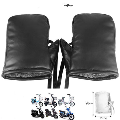 Color: 7style - Winter Thickened Waterproof Windproof And Warm Motorcycle Gloves