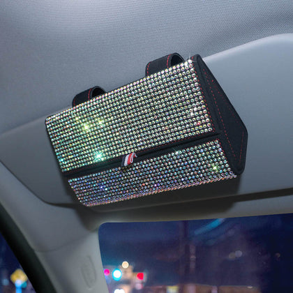 Multifunctional Glasses Case For Diamond-encrusted Car