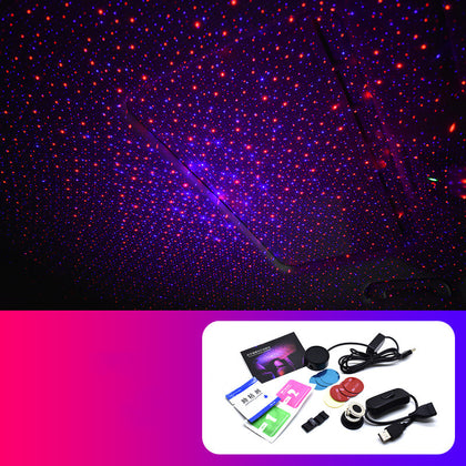 Car Starry Sky Dome Light Car Modification USB Portable Starry Sky Dome Light