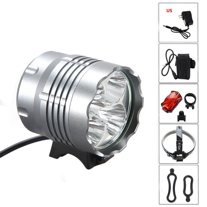 Color: 1 5T6 4 USA - LED Mountain Bike Headlight 5T6 Bicycle Light